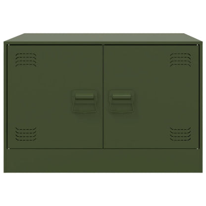Coffee Table Olive Green 67x50x44 cm Steel