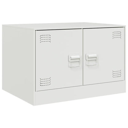 Coffee Table White 67x50x44 cm Steel