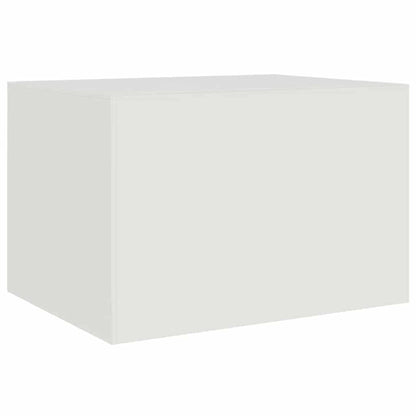Coffee Table White 67x50x44 cm Steel
