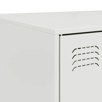 Coffee Table White 67x50x44 cm Steel