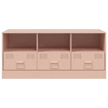 TV Cabinet Pink 99x39x44 cm Steel