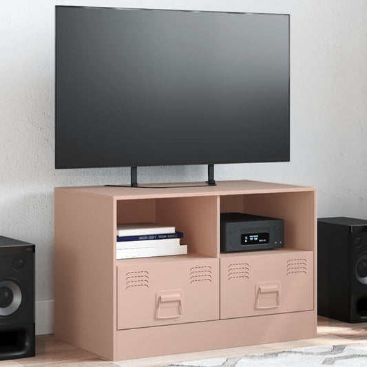 TV Cabinet Pink 67x39x44 cm Steel