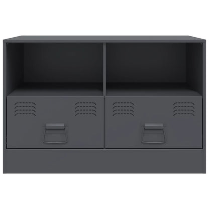 TV Cabinets 2 pcs Anthracite 67x39x44 cm Steel