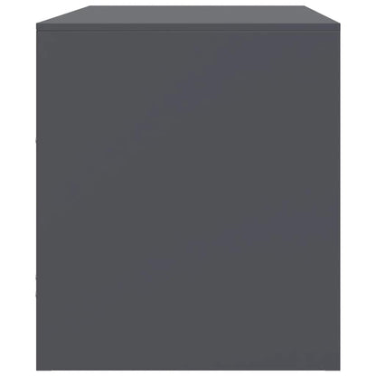 TV Cabinets 2 pcs Anthracite 67x39x44 cm Steel