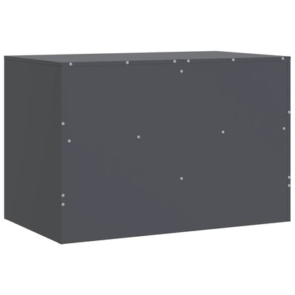 TV Cabinets 2 pcs Anthracite 67x39x44 cm Steel