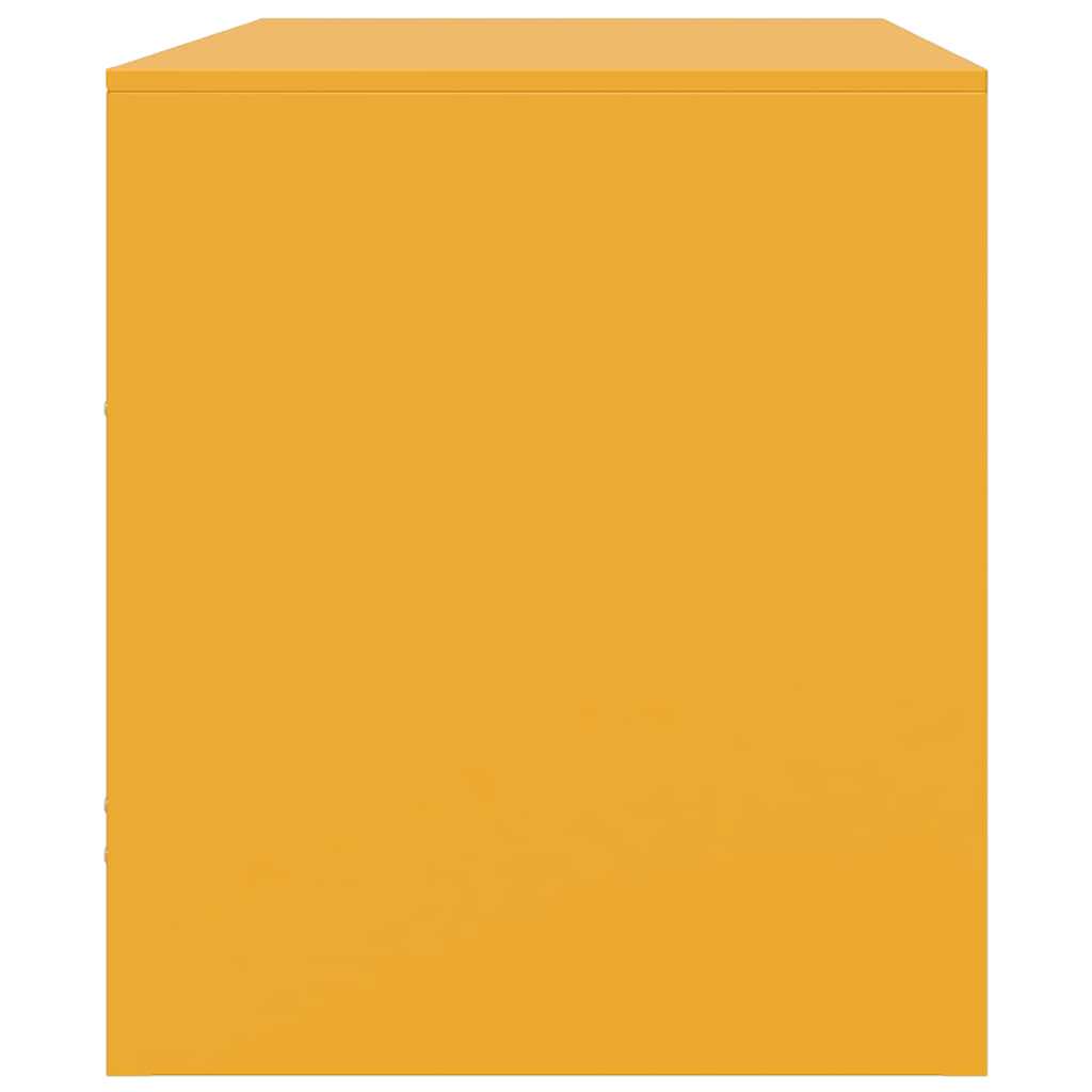 TV Cabinet Mustard Yellow 67x39x44 cm Steel