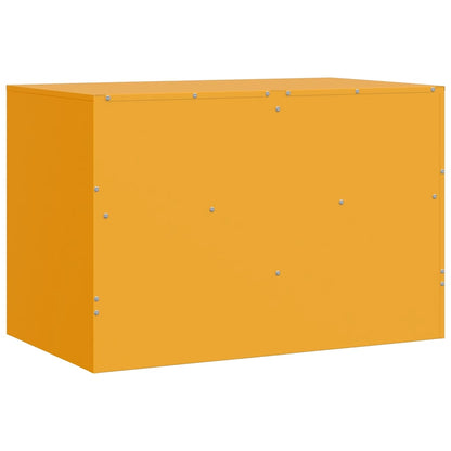 TV Cabinet Mustard Yellow 67x39x44 cm Steel