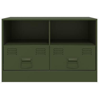 TV Cabinet Olive Green 67x39x44 cm Steel