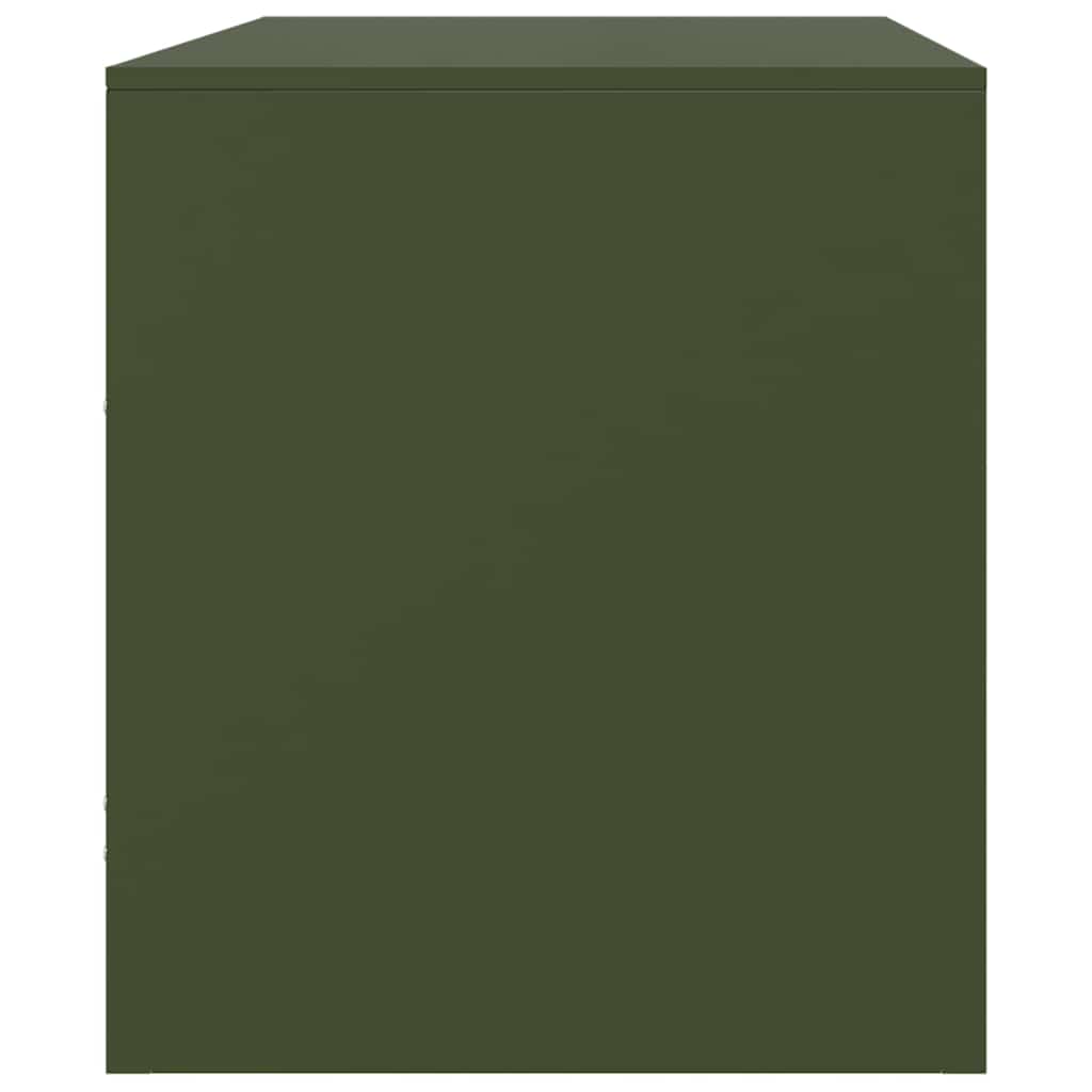 TV Cabinet Olive Green 67x39x44 cm Steel