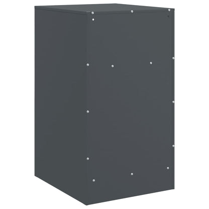 Anthracite Steel Bedside Cabinets 2pcs - 34.5x39x62 cm Durable Design