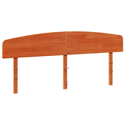 Solid Wood Pine Headboard, Wax Brown, 200 cm - Stylish & Durable