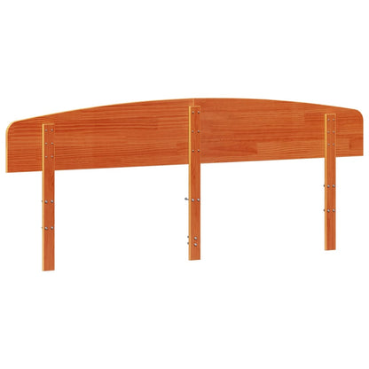 Solid Wood Pine Headboard, Wax Brown, 200 cm - Stylish & Durable