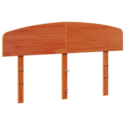 Solid Pine Wood Headboard Wax Brown 150cm