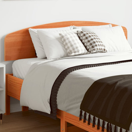 Solid Pine Headboard, Wax Brown Finish, 135 cm