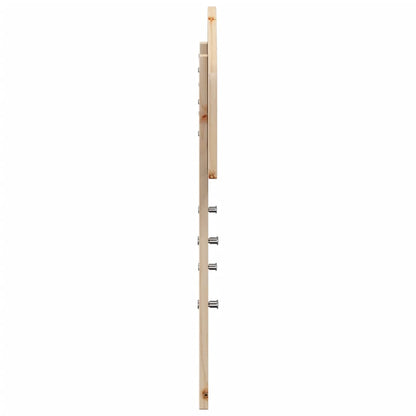 Solid Pine Wood Headboard - Natural Finish, 90 cm