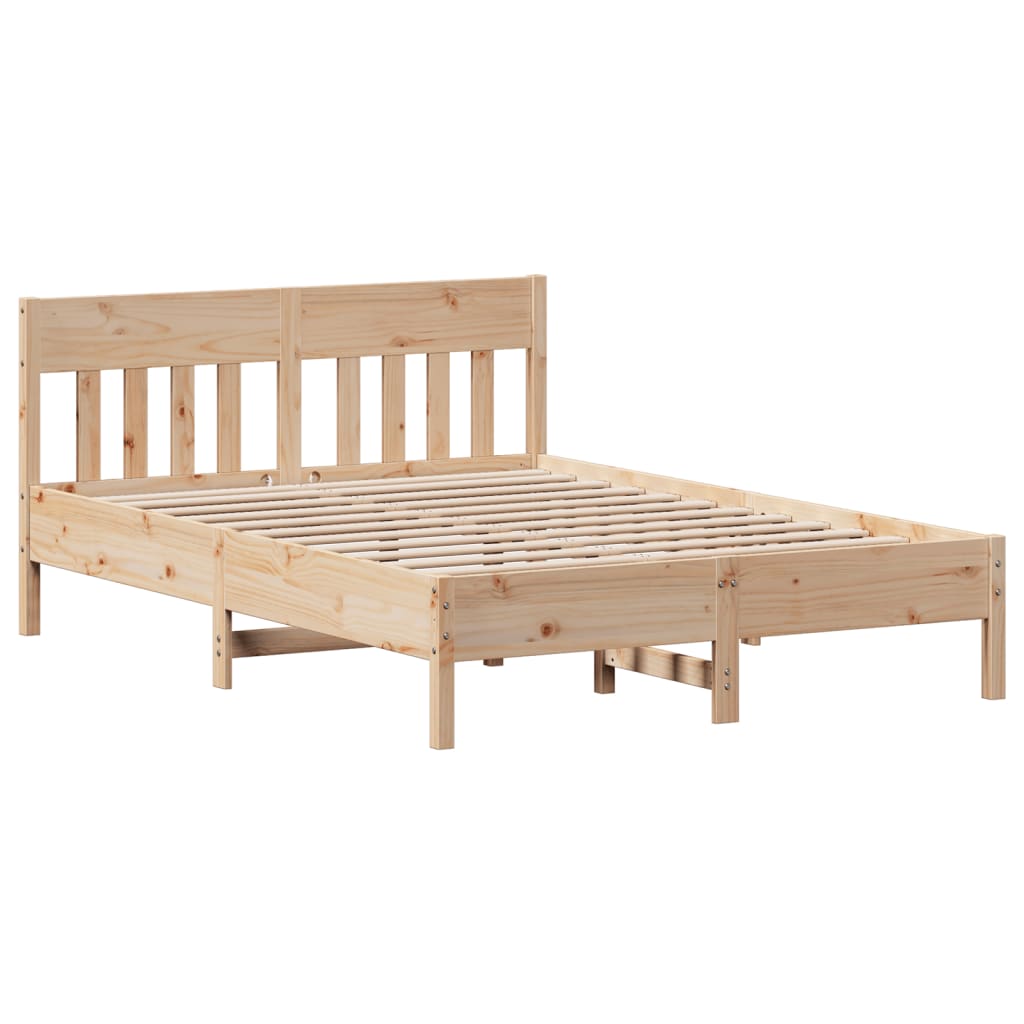 Solid Pine Wood Bed Frame 120x200 cm - No Mattress Included