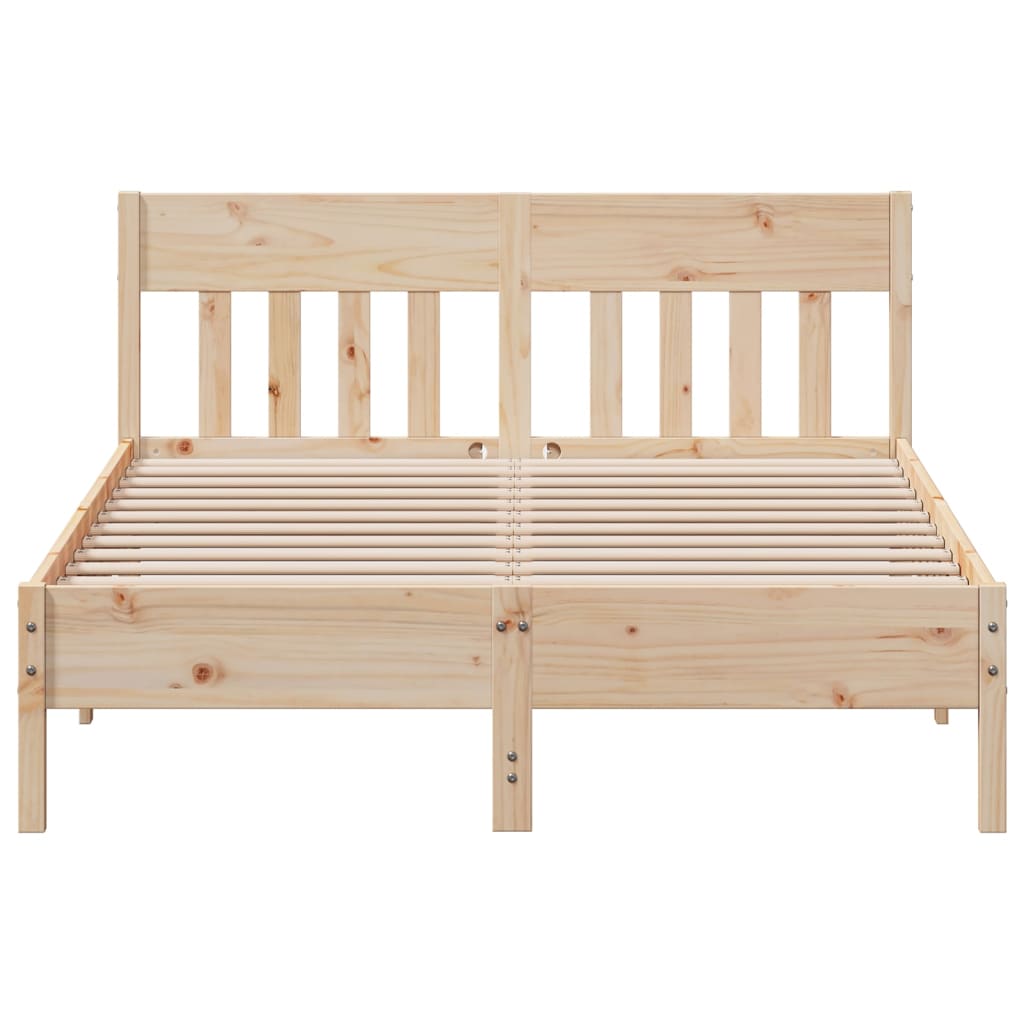 Solid Pine Wood Bed Frame 120x200 cm - No Mattress Included