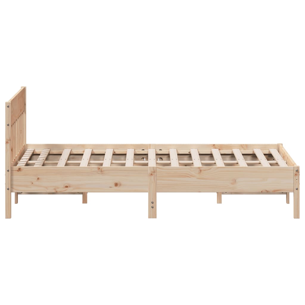 Solid Pine Wood Bed Frame 120x200 cm - No Mattress Included