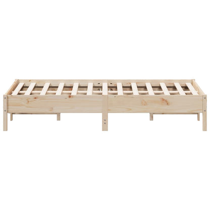 Solid Pine Wood Bed Frame 140x200 cm - Mattress Not Included