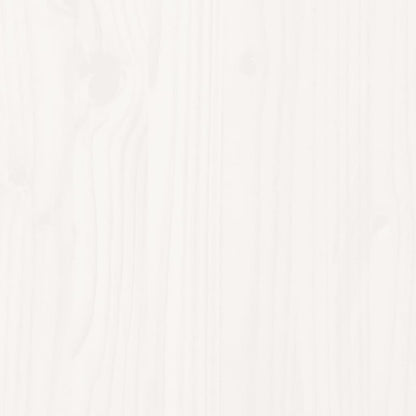 Solid Pine Wood Bed Frame, Small Single 75x190 cm, White Finish
