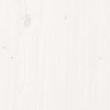 Bed Frame without Mattress White 150x200 cm King Size Solid Wood Pine