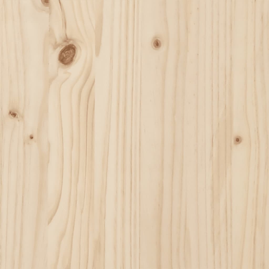 Solid Pine Wood Bed Frame 140x200 cm - Mattress Not Included