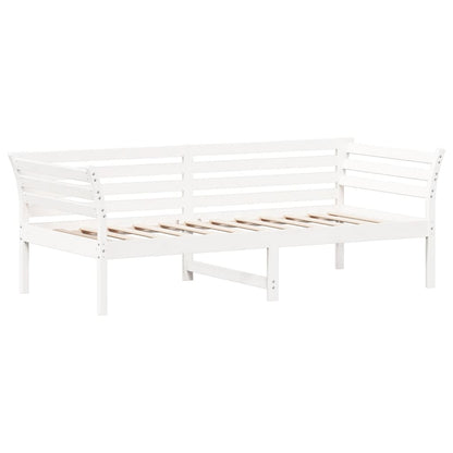 Solid Pine White Day Bed Frame 90x200 cm - No Mattress Included
