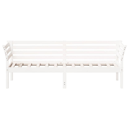 Solid Pine White Day Bed Frame 90x200 cm - No Mattress Included