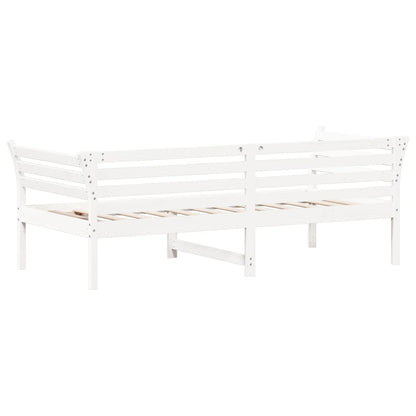 Solid Pine White Day Bed Frame 90x200 cm - No Mattress Included