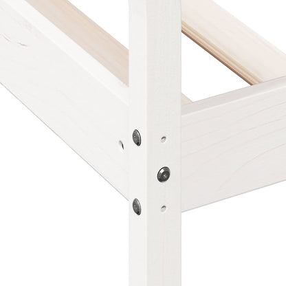 Solid Pine White Day Bed Frame 90x200 cm - No Mattress Included