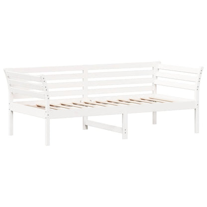 White Solid Pine Day Bed Frame 75x190cm - No Mattress Included