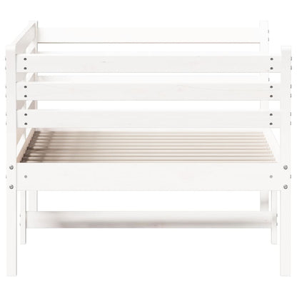 White Solid Pine Day Bed Frame 75x190cm - No Mattress Included