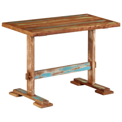 Solid Wood Reclaimed Dining Table 110x55x78 cm - Eco-Friendly Design