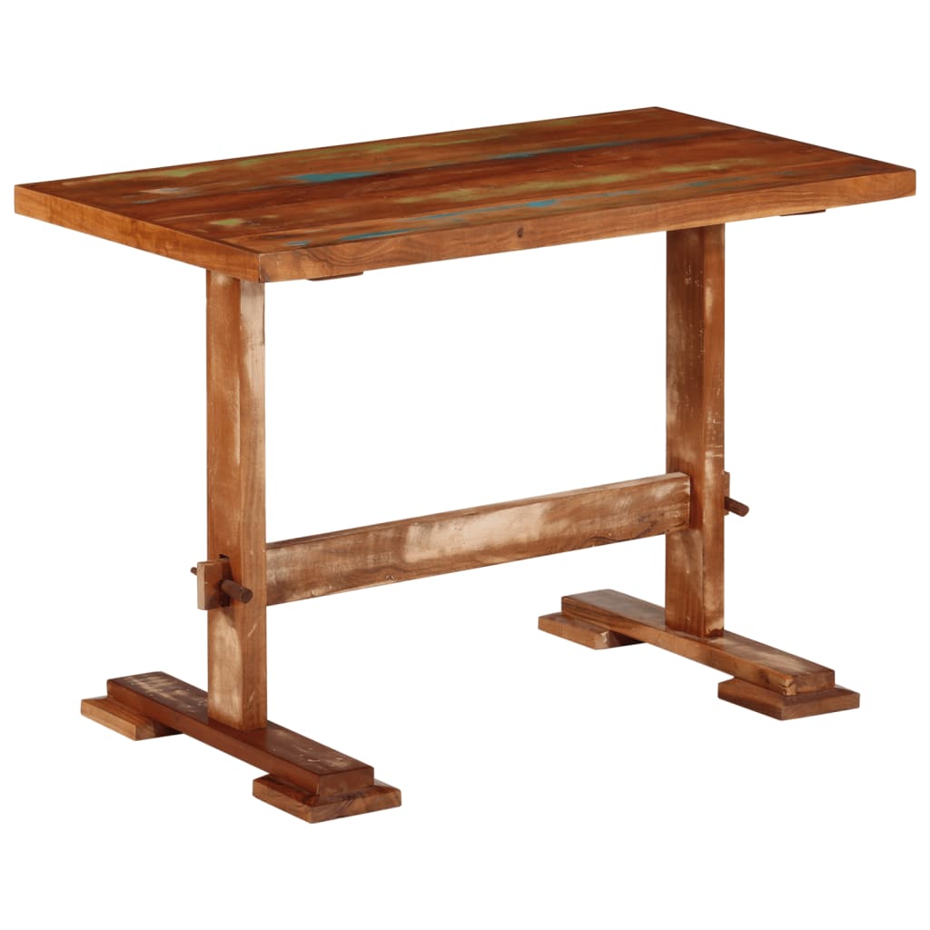 Solid Wood Reclaimed Dining Table 110x55x78 cm - Eco-Friendly Design