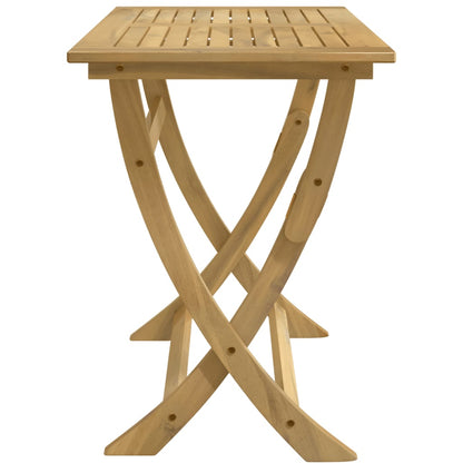 Folding Garden Table 110x55x75 cm Solid Wood Acacia
