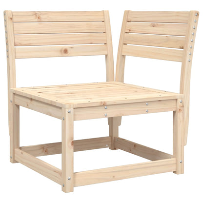 Solid Pine Wood Garden Sofa Corner 73x73x78 cm - Natural Finish
