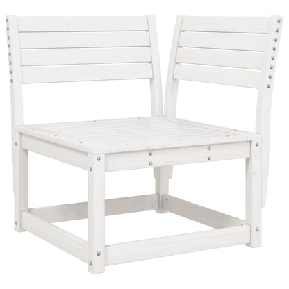 White Solid Wood Pine Garden Sofa Corner 73x73x78 cm