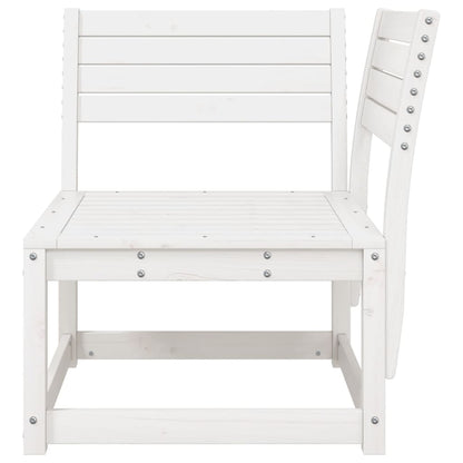 White Solid Wood Pine Garden Sofa Corner 73x73x78 cm