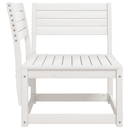 White Solid Wood Pine Garden Sofa Corner 73x73x78 cm
