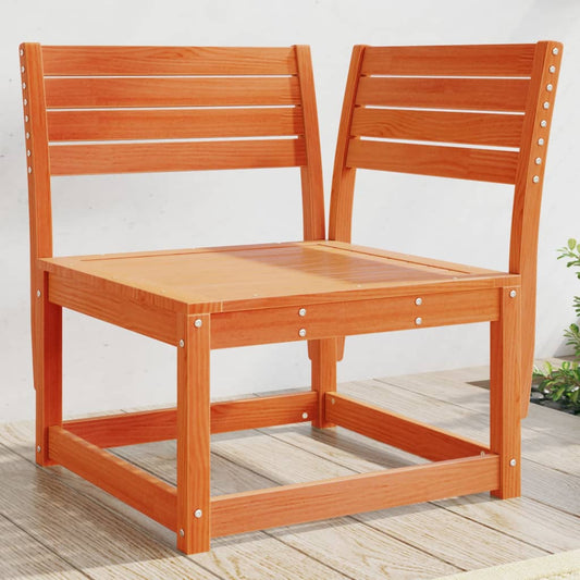 Garden Sofa Corner - Solid Pine Wood, Wax Brown, 73x73x78 cm