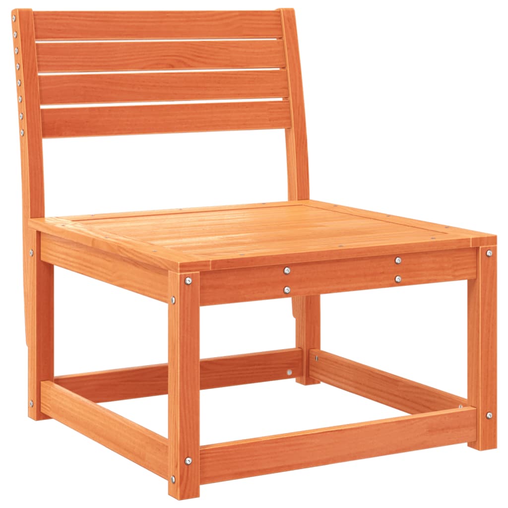 Solid Wood Pine Garden Sofa - Wax Brown Finish