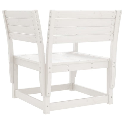 Elegant Garden Chair in Solid White Pine Wood