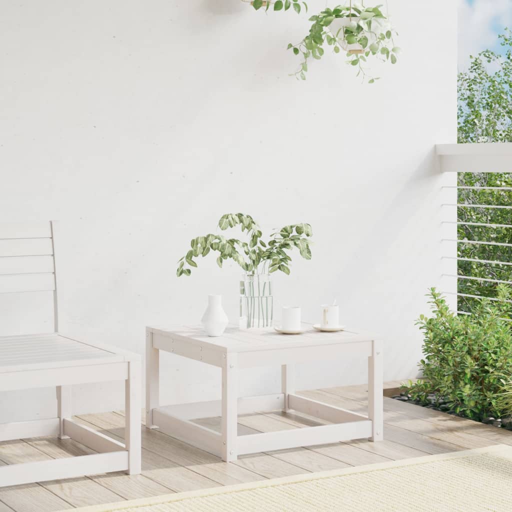 White Pine Garden Footstool - Solid Wood Comfort & Style