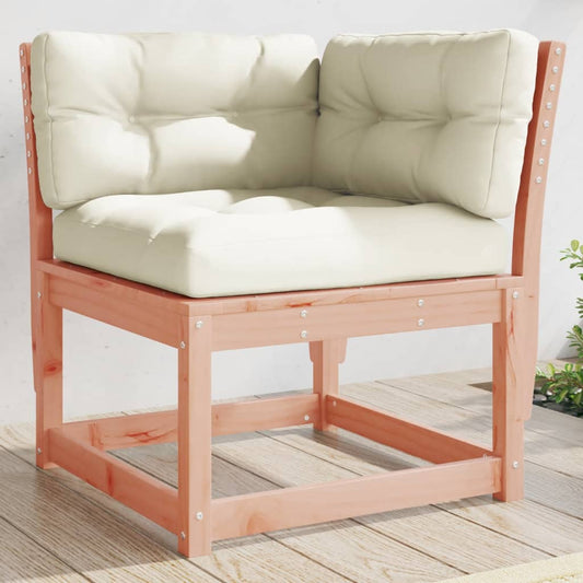 Solid Wood Douglas Garden Sofa Corner with Cushions 73x73x78 cm