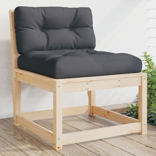 Solid Wood Pine Garden Sofa with Cushions - Elegant & Durable