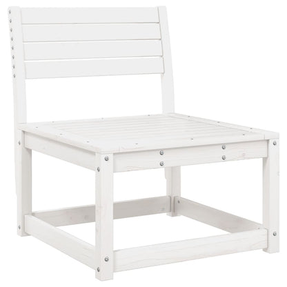 White Solid Pine Wood Garden Sofa with Cushions