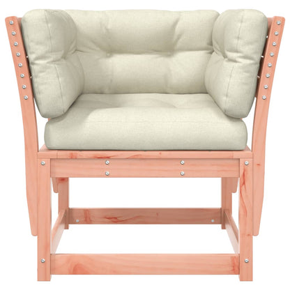 Solid Wood Douglas Garden Sofa Armrest with Cushions - Rustic Charm