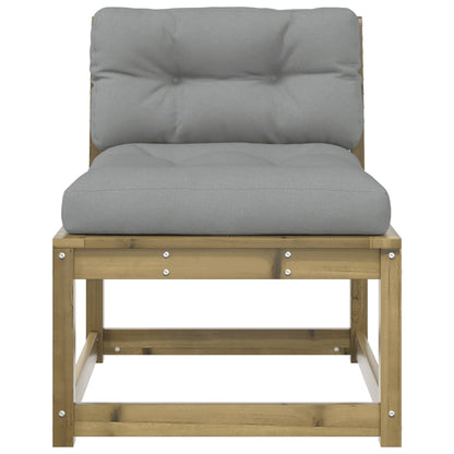 2-Piece Pine Wood Garden Sofas with Cushions - Durable & Stylish