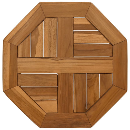 Octagonal Solid Teak Table Top - 40x40x2.5 cm