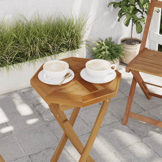 Octagonal Solid Teak Table Top - 40x40x2.5 cm